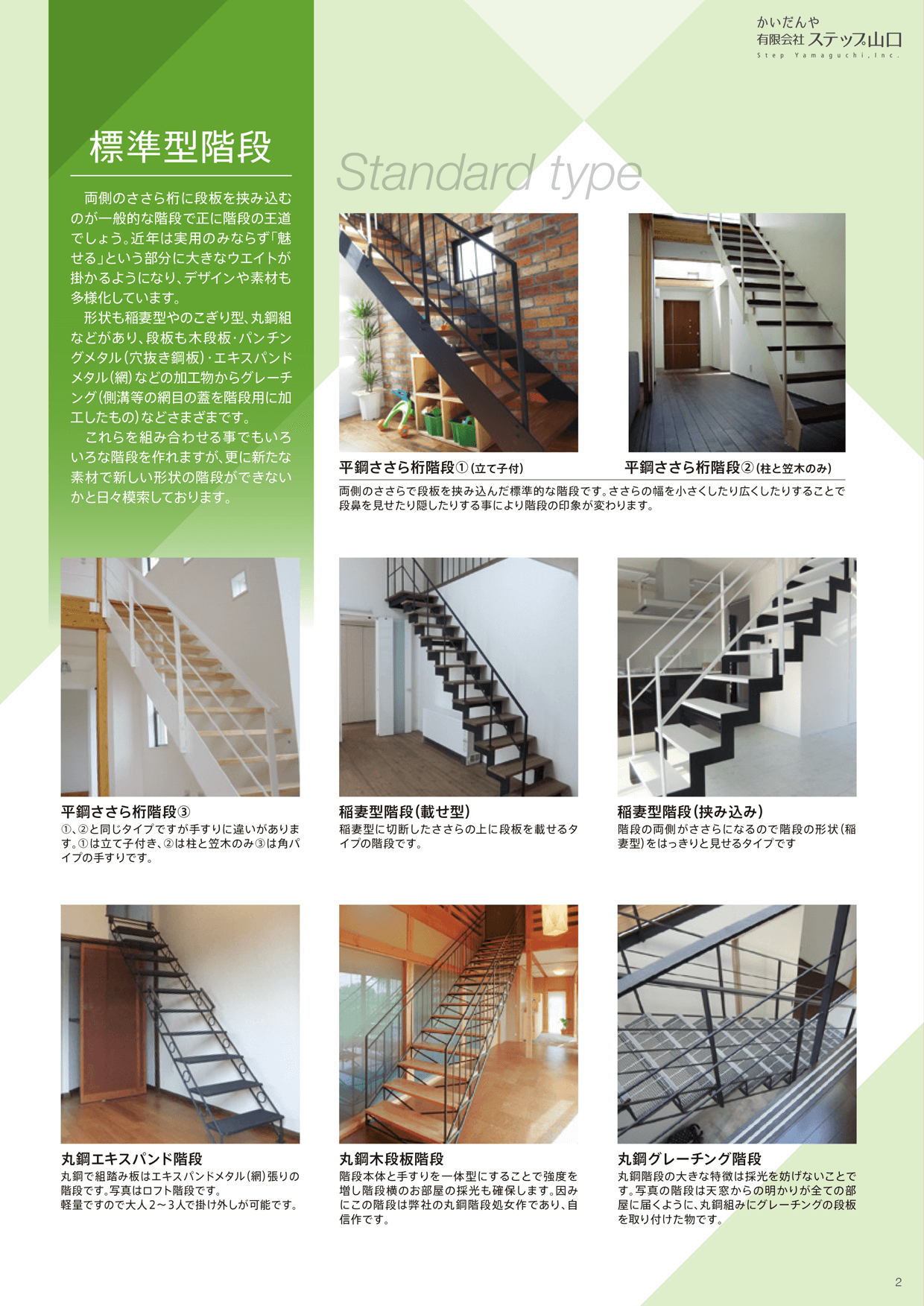技術とこだわり 群馬 前橋 階段のオーダー 施工 設計 有限会社 ステップ山口